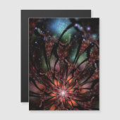 Soft and tenderness fractal flower magnetische uitnodiging (Voorkant / Achterkant)