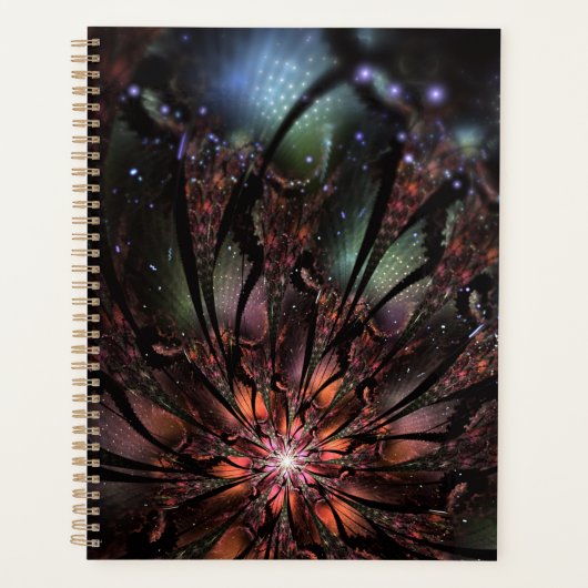 Soft and tenderness fractal flower planner (Voorkant)
