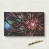 Soft and tenderness fractal flower post-it® notes (Op bureau)