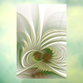 Soft and tenderness fractal flower raamsticker (Vel 3)