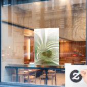 Soft and tenderness fractal flower raamsticker (Cafe Raam)