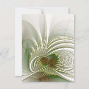 Soft and tenderness fractal flower save the date