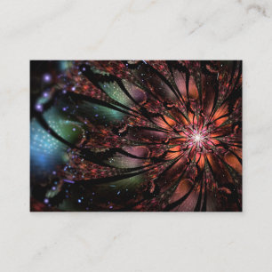Soft and tenderness fractal flower visitekaartje