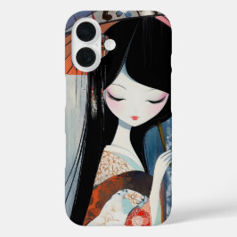 Soft Anime Girl iPhone 16 Hoesje