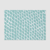 Soft Aqua White Fish Scales Mermaid Decoupage Tissuepapier (Voorkant)