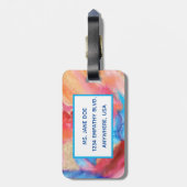 SOFT AS STONE Art Bagagelabel (Achterkant verticaal)