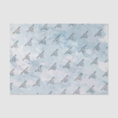 Soft Ash Blue Marble Tissuepapier (Voorkant)