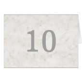 Soft beige Elegant Marble Table Number (Voorkant Horizontaal)
