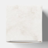 Soft Beige Elegant Marble Wedding Bedankdoosjes (Bovenkant)