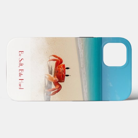 Soft, Bite Hard / iPhone 13 Coque Tough (Verso (horizontal))