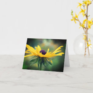 Soft Black Eyed Susan Flower Note Kaart