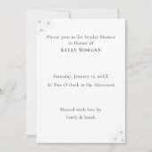 Soft Bloom Elegance Bridal Shower invitation card (Devant)