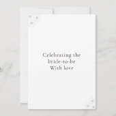 Soft Bloom Elegance Bridal Shower invitation card (Dos)