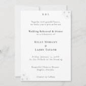 Soft Bloom Elegance Wedding Rehearsal Invitation (Devant)