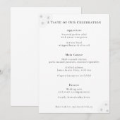 Soft Bloom Elegantie Bruiloftsmenu Menu (Voorkant / Achterkant)