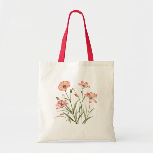 Soft Bloom Elegantie Tote Bag (Voorkant)