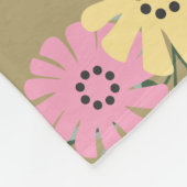 Soft Bloom Pattern Fleece Deken (Hoek)