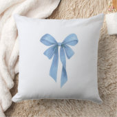 Soft Blue Bow Boy Baby Shower Kussen (Deken)
