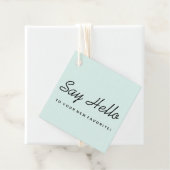 Soft Blue Business Packaging Label (In situ)