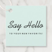 Soft Blue Business Packaging Label (Voorkant)