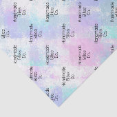 Soft Blue Colorful Watercolor Marble Tissuepapier (Detail)