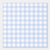 Soft Blue Gingham Check Wallpaper Behang (Voorkant)