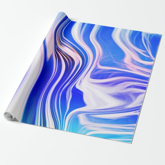 Soft Blue Hues Cadeaupapier (Uitgerold)