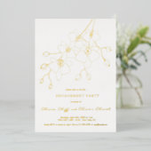 Soft Blue Orchid Engagement Party Invitation (Debout devant)
