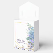 Soft Blue Pastel Flower Blue Hydrangea Baby shower Bedankdoosjes (Geopend)