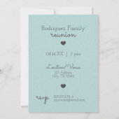 Soft Blue State of Texas Family Reunion Invitation (Dos)