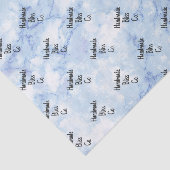 Soft Blue White Marble Tissuepapier (Detail)