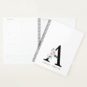 SOFT BLUSH BLUE FLORAL ALPHABETS NAME BRIEF A PLANNER (Display)
