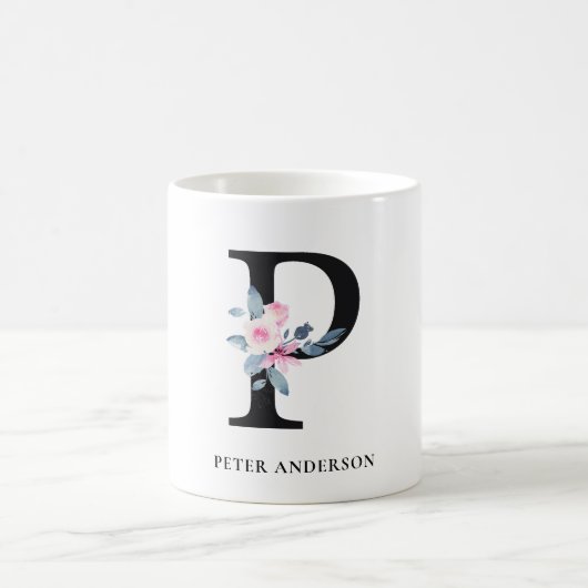 SOFT BLUSH BLUE FLORAL ALPHABETS NAME BRIEF P KOFFIEMOK (Center)
