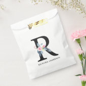 SOFT BLUSH BLUE FLORAL ALPHABETS NAME BRIEF R BEDANKZAKJE (Gezegeld)