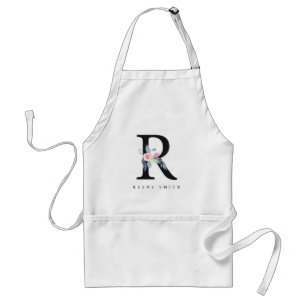SOFT BLUSH BLUE FLORAL ALPHABETS NAME BRIEF R STANDAARD SCHORT