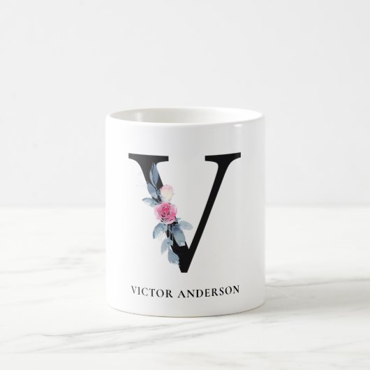 SOFT BLUSH BLUE FLORAL ALPHABETS NAME BRIEF V KOFFIEMOK (Center)