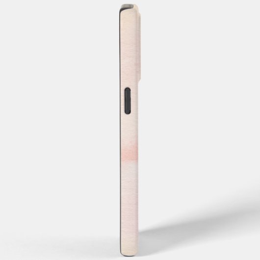 Soft Blush Elegant Waterverf iPhone Case (Achterkant / Rechts)