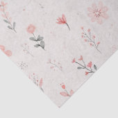 Soft Blush Floral Pattern Tissue Paper Tissuepapier (Detail)