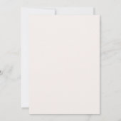 Soft Blush Florals Modern Baptism Invitation Bedankkaart (Achterkant)