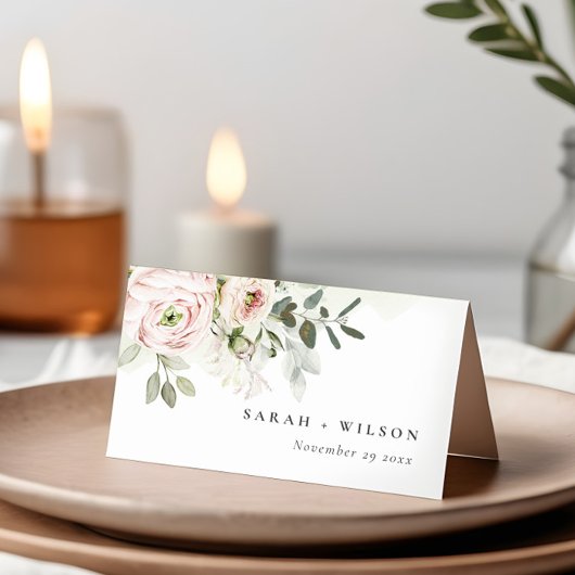 Soft Blush Pink Peonies Eucalyptus Foliage Weddens