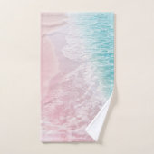 Soft Blush Pink Turkooise Ocean Dream #1 #water Bad Handdoek (Handdoek)