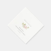 SOFT BLUSH ROOS PINK MINIMAAL CALLIGRAPHY GELOOFT SERVET (Hoek)