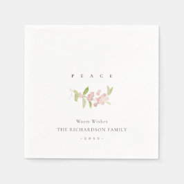 SOFT BLUSH ROOS PINK MINIMAAL CALLIGRAPHY PEACE SERVET