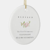 SOFT BLUSH ROOS PINK MINIMAAL CUSTOM BLESSED KERAMISCH ORNAMENT (Rechts)
