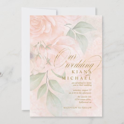 Soft Blush Rozen Wedding ID828 (Voorkant)