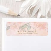 Soft Blush Rozen Wedding ID828 Etiket (Insitu)