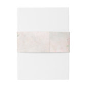 Soft Blush Rozen Wedding ID828 Uitnodigingen Wikkel (Achterkant Voorbeeld)