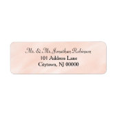 Soft Blush Wedding Watercolor Etiket (Voorkant)