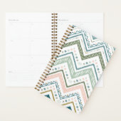 Soft Boho Ethnic Chevron Zig Zag Green Spiral (Devant avec enveloppe)