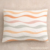 Soft Boho Wave Stripe Pattern Kussensloop
